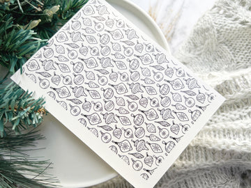 1 Sheet, Approx 13x90cm, Christmas Print Water Decal Image Transfer for Polymer Clay / Ceramics